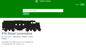openclipart圖庫：F7A Diesel Locomotive-資源代表圖