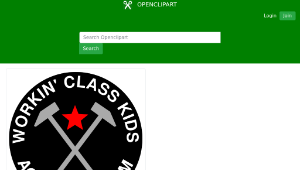 openclipart圖庫：workin class kids against fascism-資源代表圖