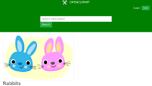 openclipart圖庫：Rabbits縮圖