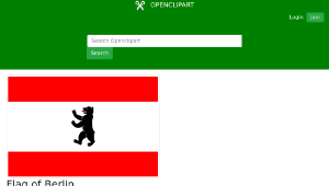 openclipart圖庫：Flag of Berlin縮圖