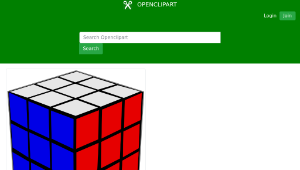 openclipart圖庫：Rubik's Cube縮圖