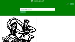 openclipart圖庫：Belarus Folk Dancers-資源代表圖