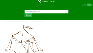 openclipart圖庫：RPG map symbols Tent 1-資源代表圖