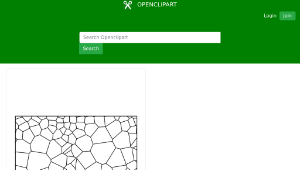 openclipart圖庫：Voronoi diagram with 3 attractor points-資源代表圖