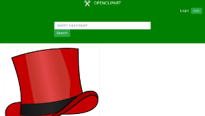 openclipart圖庫：Red top hat-資源代表圖