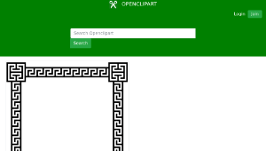 openclipart圖庫：Greek key frame 5-資源代表圖