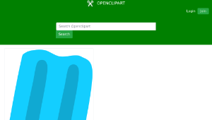 openclipart圖庫：Blue Popsicle縮圖