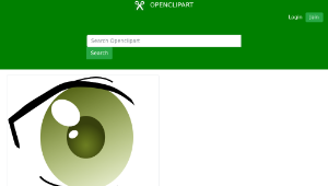 openclipart圖庫：Manga Eye (right)縮圖