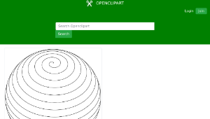 openclipart圖庫：spiral sphere 6-資源代表圖