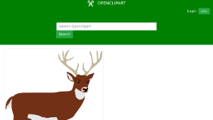 openclipart圖庫：Male Deer-資源代表圖