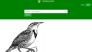 openclipart圖庫：meadow lark縮圖