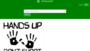 openclipart圖庫：Hands Up, Don't Shoot-資源代表圖