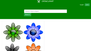 openclipart圖庫：Glossy flowers 2-資源代表圖