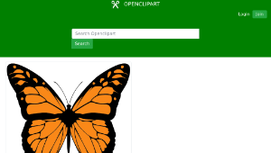 openclipart圖庫：Monarch Butterfly縮圖
