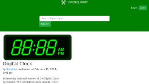 openclipart圖庫：Digital Clock