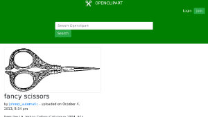openclipart圖庫：fancy scissors-資源代表圖