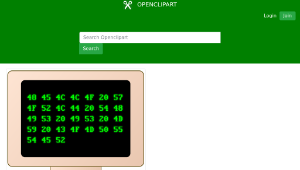 openclipart圖庫：Old computer-資源代表圖