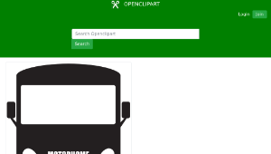 openclipart圖庫：Motorhome Silhouette-資源代表圖