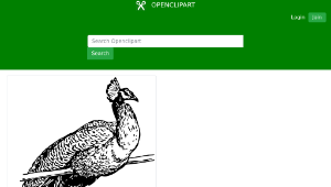 openclipart圖庫：peacock縮圖