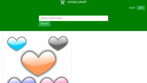 openclipart圖庫：Gloss Heart 4-資源代表圖