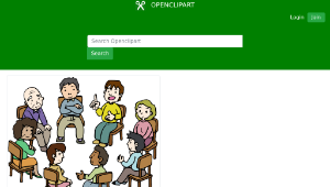 openclipart圖庫：Diverse Group縮圖