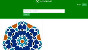 openclipart圖庫：Islamic Geometric Tile-資源代表圖
