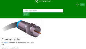 openclipart圖庫：Coaxial cable縮圖