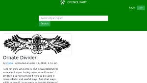 openclipart圖庫：Ornate Divider-資源代表圖