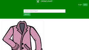 openclipart圖庫：Stylish pink coat-資源代表圖