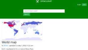 openclipart圖庫：World map縮圖