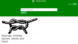 openclipart圖庫：Seizings, hitches, splices, bends and knots-資源代表圖