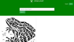 openclipart圖庫：Frog 縮圖