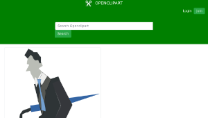 openclipart圖庫：man walking縮圖