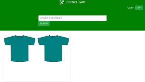 openclipart圖庫：t-shirt縮圖