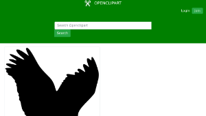 openclipart圖庫：Eagle silhouette 1-資源代表圖