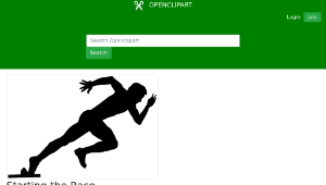 openclipart圖庫：Starting the Race-資源代表圖