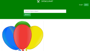 openclipart圖庫：Balões coloridos-資源代表圖