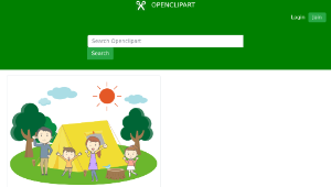 openclipart圖庫：Family Camping-資源代表圖