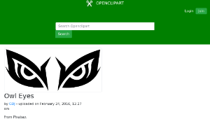 openclipart圖庫：Owl Eyes-資源代表圖