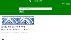 openclipart圖庫：Jacquard pattern No1縮圖