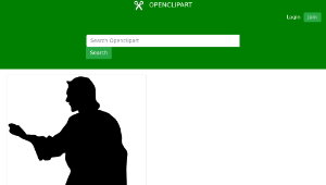 openclipart圖庫：Jesus Christ Silhouette縮圖