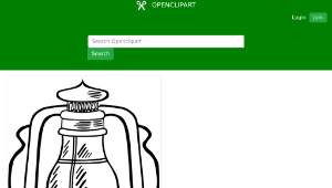 openclipart圖庫：Hurricane Lamp縮圖