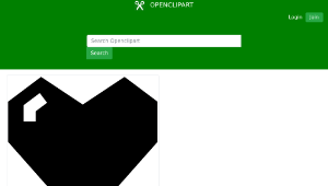 openclipart圖庫：Heart Pictogram-資源代表圖