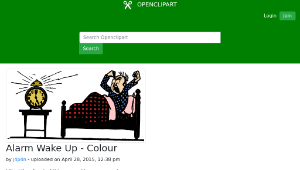 openclipart圖庫：Alarm Wake Up - Colour縮圖