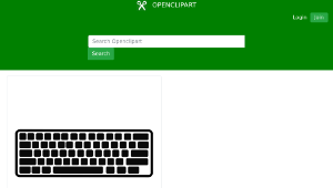 openclipart圖庫：Simplified Keyboard縮圖