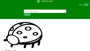 openclipart圖庫：Ladybug 1縮圖