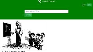 openclipart圖庫：Kids Learn Math縮圖