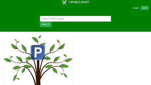 openclipart圖庫：Green Parking縮圖