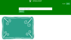 openclipart圖庫：Green voucher template A4縮圖