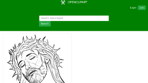 openclipart圖庫：Jesus Crown Of Thorns Illustration-資源代表圖
